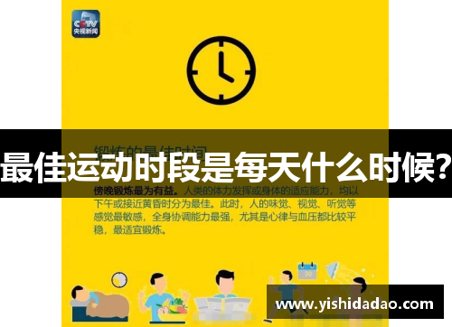 最佳运动时段是每天什么时候？